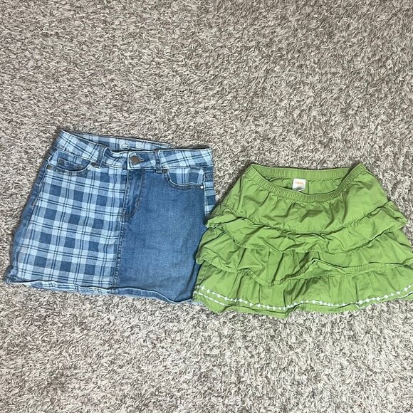 EUC Girls' Size 7/8 and 8 Skirt Bundle - Picture 1 of 6